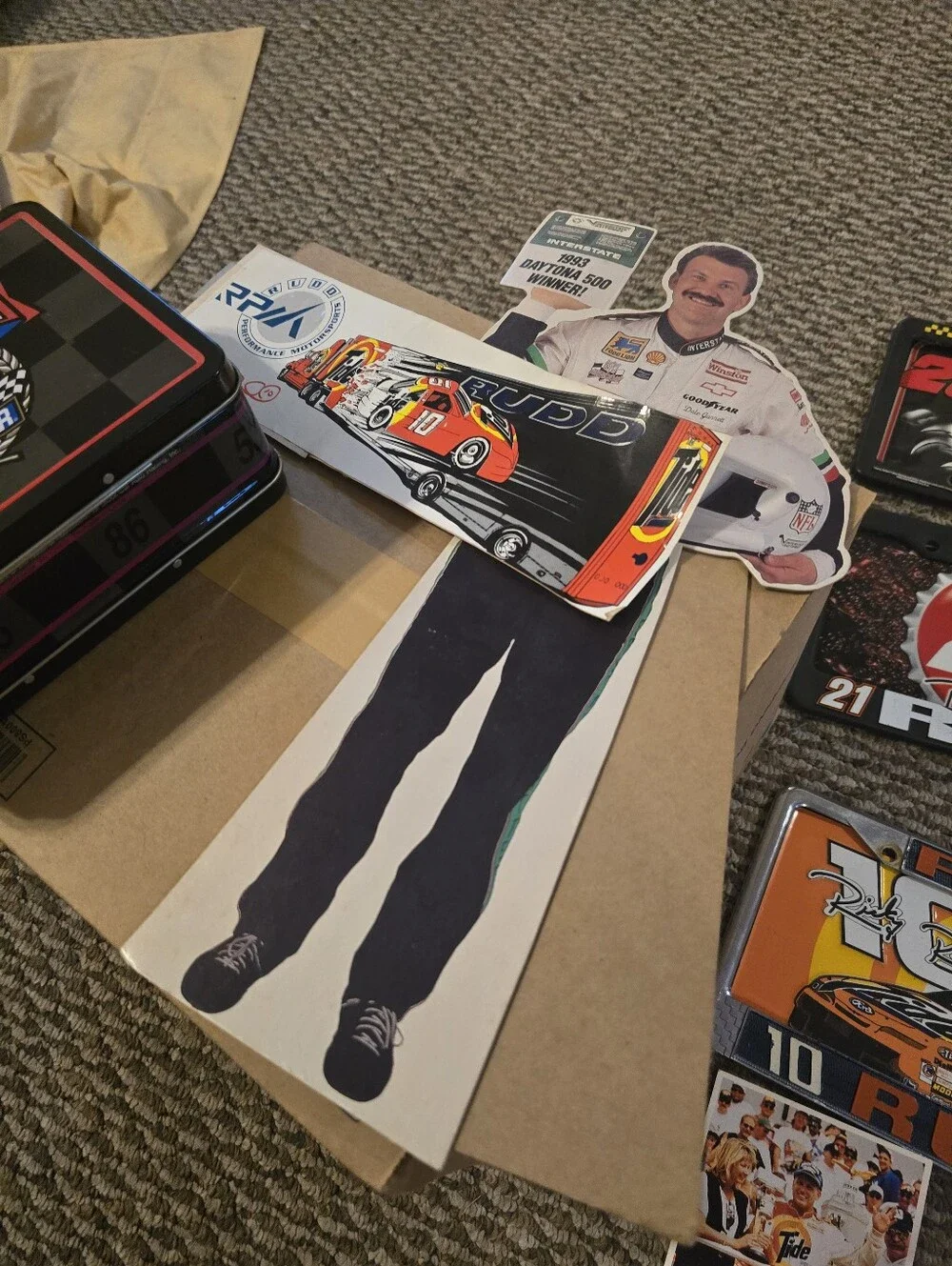 NASCAR Bobblehead - Black & Red Racing Suit Entire Lot Included